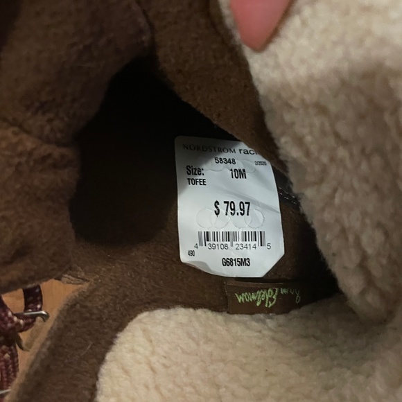 SAM EDELMAN Suede Franc Ankle Shearling Warm Boots Toffee Brown 10 - Picture 8 of 8